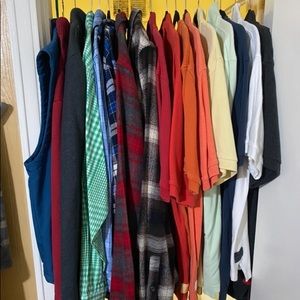 Orvis Lot Vest/Sweaters/Flannels/Polos